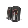 GENESIS Helium 100 BT RGB skaļruņu komplekts 10 W PC/Portatīvais dators Melns, Sudrabs 2.0 kanāli Bluetooth