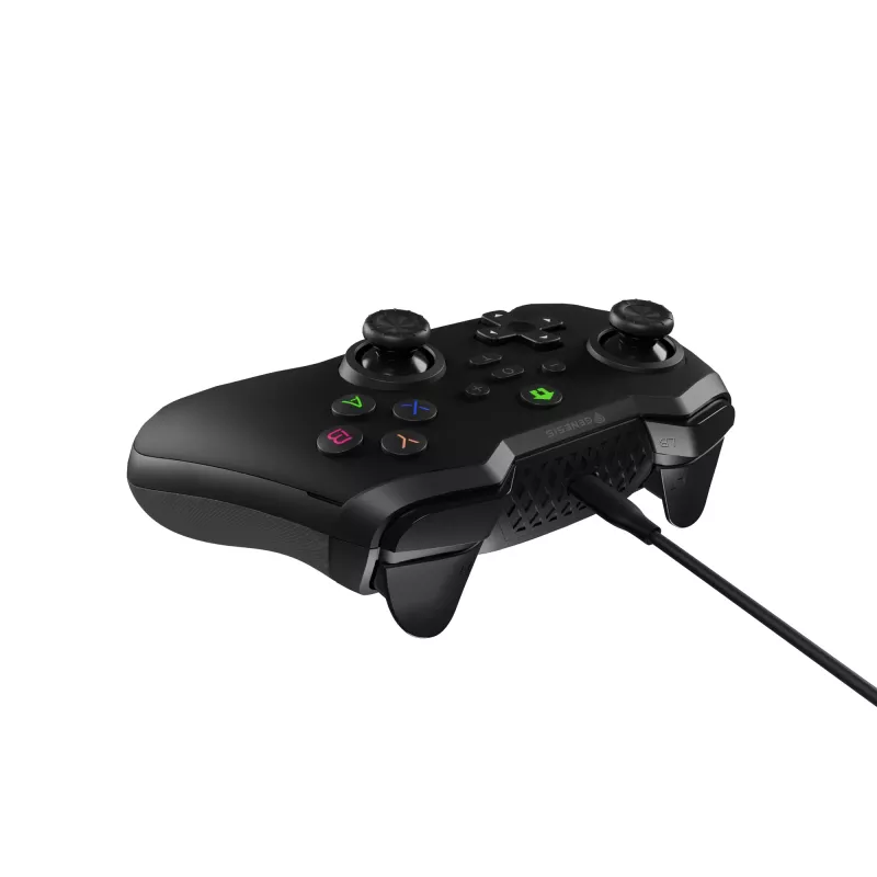 GENESIS Mangan 300 Melns USB spēļu kontrolieris analogais / digitālais Android, Nintendo Switch, PC