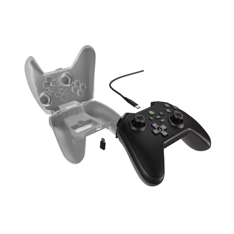 GENESIS Mangan 300 Melns USB spēļu kontrolieris analogais / digitālais Android, Nintendo Switch, PC