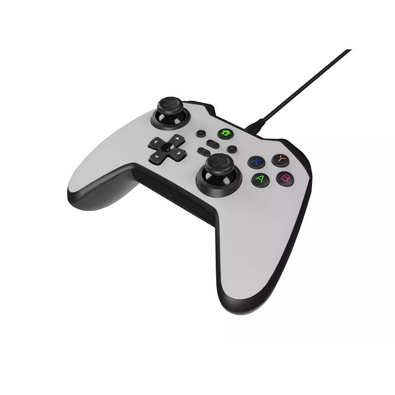GENESIS Mangan 300 balta USB Gamepad Analogue / Digital Android, Nintendo Switch, PC