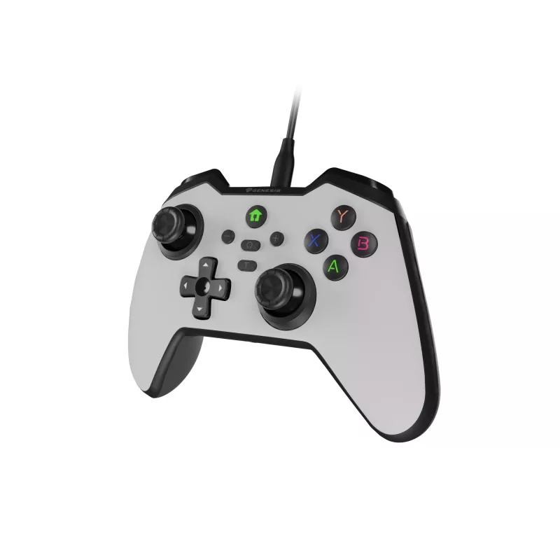 GENESIS Mangan 300 balta USB Gamepad Analogue / Digital Android, Nintendo Switch, PC