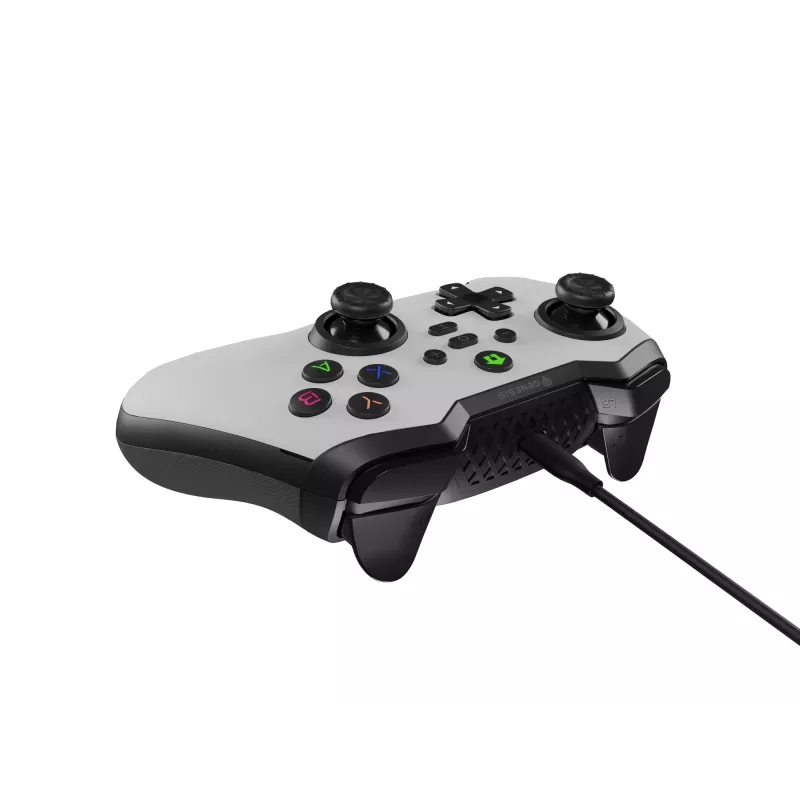 GENESIS Mangan 300 balta USB Gamepad Analogue / Digital Android, Nintendo Switch, PC