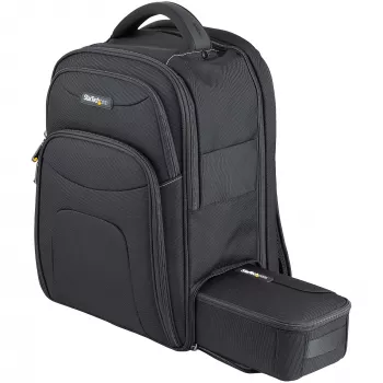 StarTech.com 15,6 colu klēpjdatora mugursoma ar izņemamu piederumu organizatora maciņu - Profesionāla IT tehniķa mugursoma darbam/ceļojumiem/pārvietošanās - Ergonomiska datora soma - Izturīgs ballistiskais neilons - Klēpjdatora/planšetdatora nodalījumi