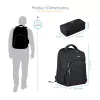 StarTech.com 15,6 colu klēpjdatora mugursoma ar izņemamu piederumu organizatora maciņu - Profesionāla IT tehniķa mugursoma darbam/ceļojumiem/pārvietošanās - Ergonomiska datora soma - Izturīgs ballistiskais neilons - Klēpjdatora/planšetdatora nodalījumi