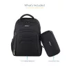 StarTech.com 15,6 colu klēpjdatora mugursoma ar izņemamu piederumu organizatora maciņu - Profesionāla IT tehniķa mugursoma darbam/ceļojumiem/pārvietošanās - Ergonomiska datora soma - Izturīgs ballistiskais neilons - Klēpjdatora/planšetdatora nodalījumi
