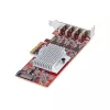 StarTech.com 4 portu USB Type-C PCIe karte, USB 3.2 10 Gbps, USB-C PCI Express paplašināšanas karte, 4 neatkarīgi USB kontrolleri, Windows/Linux/macOS, TAA atbilstoša