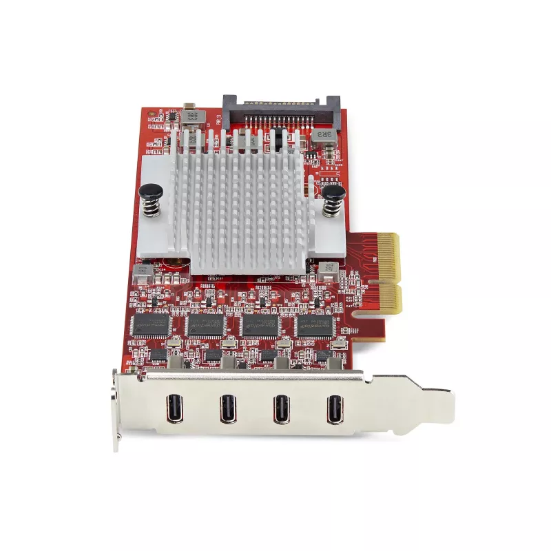 StarTech.com 4 portu USB Type-C PCIe karte, USB 3.2 10 Gbps, USB-C PCI Express paplašināšanas karte, 4 neatkarīgi USB kontrolleri, Windows/Linux/macOS, TAA atbilstoša