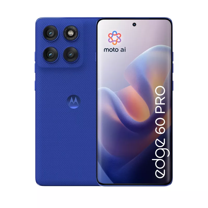 Motorola edge 60 pro 16,9 cm (6,67 collu) Divu SIM kartu Android 15 5G USB Type-C 12 GB 512 GB 6000 mAh Zils