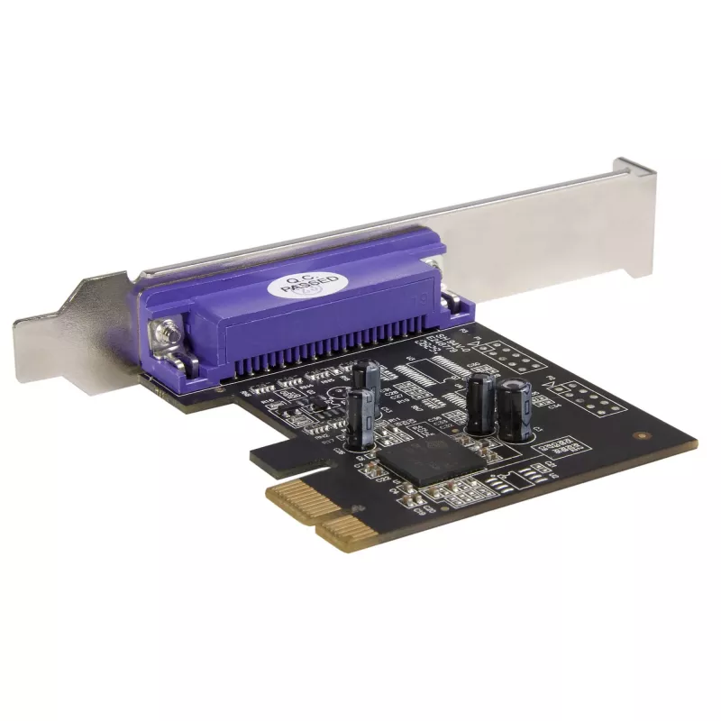StarTech.com 1 porta paralēlā PCIe karte - PCI Express uz paralēlo DB25 adaptera karti - galddatora paplašināšanas LPT kontrolieris printeriem, skeneriem un ploteriem - SPP/ECP - standarta/zema profila