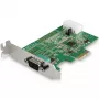 StarTech.com 1 porta PCI Express RS232 seriālā adaptera karte - PCIe RS232 seriālā resursdatora kontrollera karte - PCIe uz seriālo DB9 - 16950 UART - zema profila paplašināšanas karte - Windows un Linux