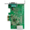 StarTech.com 1 porta PCI Express RS232 seriālā adaptera karte - PCIe RS232 seriālā resursdatora kontrollera karte - PCIe uz seriālo DB9 - 16950 UART - zema profila paplašināšanas karte - Windows un Linux
