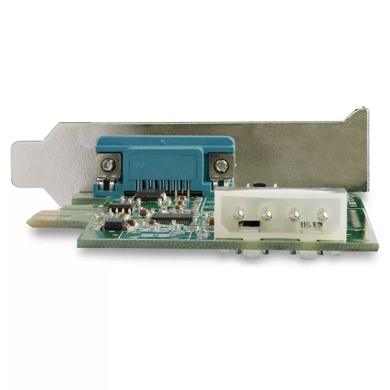 StarTech.com 1 porta PCI Express RS232 seriālā adaptera karte - PCIe RS232 seriālā resursdatora kontrollera karte - PCIe uz seriālo DB9 - 16950 UART - zema profila paplašināšanas karte - Windows un Linux