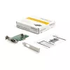 StarTech.com 1 porta PCI Express RS232 seriālā adaptera karte - PCIe RS232 seriālā resursdatora kontrollera karte - PCIe uz seriālo DB9 - 16950 UART - zema profila paplašināšanas karte - Windows un Linux