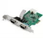 StarTech.com 2-portu PCI Express RS232 seriālais adaptera karte - PCIe RS232 seriālā saimniekkontroliera karte - PCIe uz divu seriālo DB9 karti - 16950 UART - paplašināšanas karte - Windows un Linux
