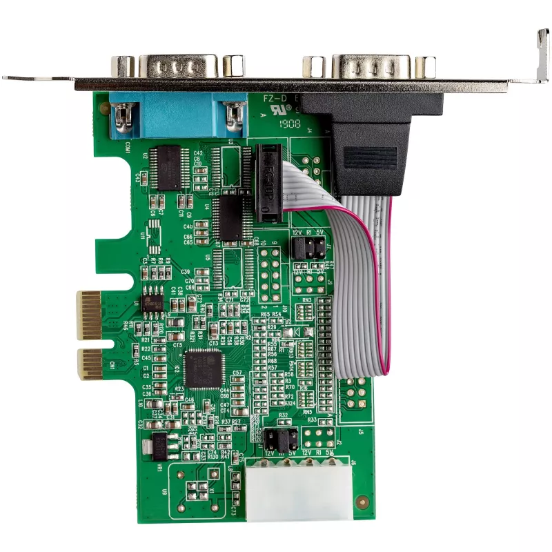 StarTech.com 2-portu PCI Express RS232 seriālais adaptera karte - PCIe RS232 seriālā saimniekkontroliera karte - PCIe uz divu seriālo DB9 karti - 16950 UART - paplašināšanas karte - Windows un Linux