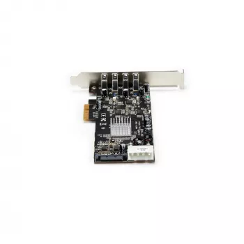 StarTech.com 4 portu USB 3.0 PCIe karte ar 4 speciāliem 5 Gbps kanāliem (USB 3.1 Gen 1) – UASP – SATA / LP4 barošana – PCI Express adaptera karte