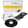 StarTech.com 4 portu USB 3.0 PCIe karte ar 4 speciāliem 5 Gbps kanāliem (USB 3.1 Gen 1) – UASP – SATA / LP4 barošana – PCI Express adaptera karte