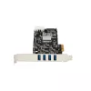 StarTech.com 4 portu USB 3.0 PCIe karte ar 4 speciāliem 5 Gbps kanāliem (USB 3.1 Gen 1) – UASP – SATA / LP4 barošana – PCI Express adaptera karte