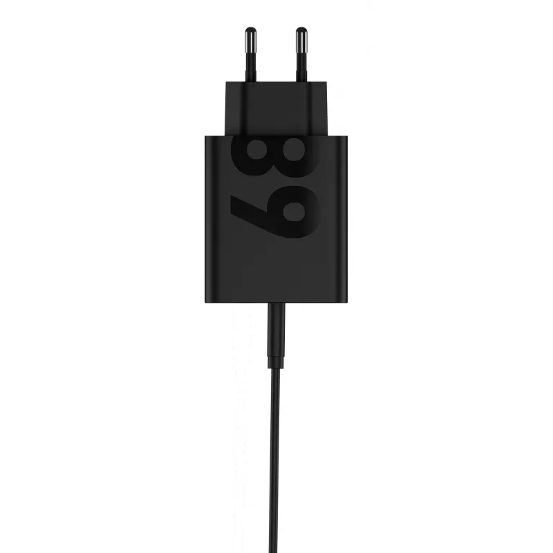 Motorola TurboPower 68W universāls melns maiņstrāvas ātrais lādētājs iekštelpām