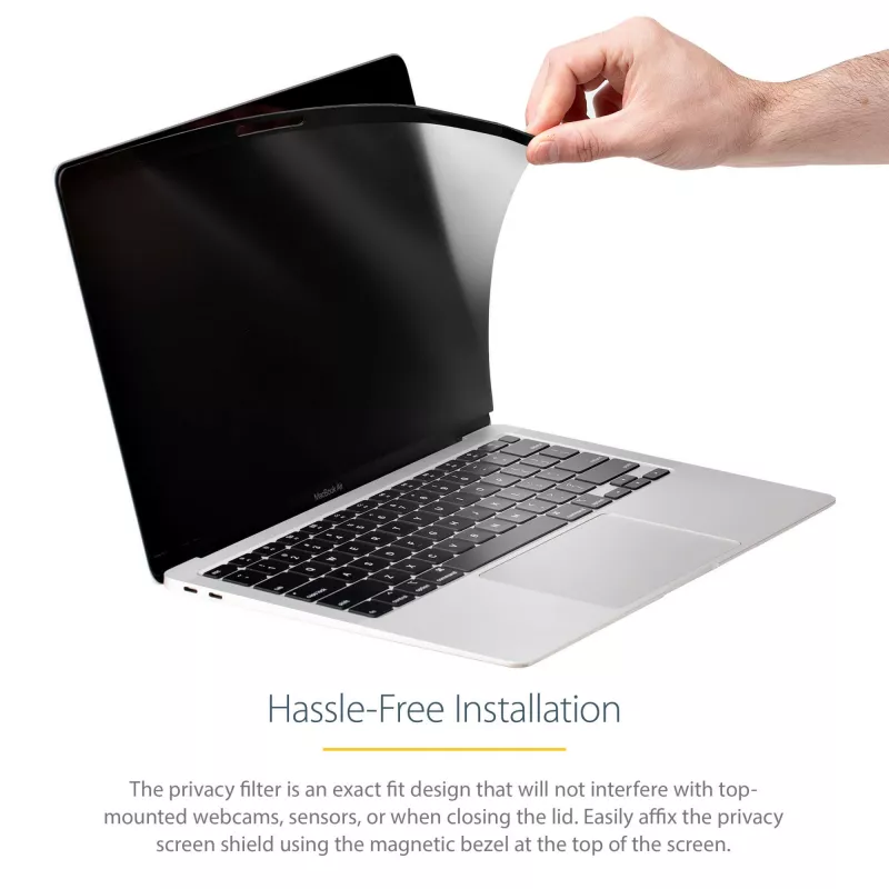 StarTech.com klēpjdatora privātuma ekrāns 13 collu MacBook Pro un MacBook Air — magnētisks, noņemams drošības filtrs — zilās gaismas samazinošs ekrāna aizsargs 16:10 — matēts/spīdīgs — +/-30 grādu