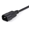 StarTech.com 1 m (3 pēdu) strāvas pagarinātājkabelis, C14 uz C13, 10 A 125 V, 18 AWG, datora strāvas kabeļa pagarinātājs, IEC-320-C14 uz IEC-320-C13 maiņstrāvas strāvas kabeļa pagarinātājs strāvas padevei, UL sarakstā iekļauts