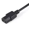 StarTech.com 1 m (3 pēdu) strāvas pagarinātājkabelis, C14 uz C13, 10 A 125 V, 18 AWG, datora strāvas kabeļa pagarinātājs, IEC-320-C14 uz IEC-320-C13 maiņstrāvas strāvas kabeļa pagarinātājs strāvas padevei, UL sarakstā iekļauts