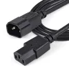 StarTech.com 1 m (3 pēdu) strāvas pagarinātājkabelis, C14 uz C13, 10 A 125 V, 18 AWG, datora strāvas kabeļa pagarinātājs, IEC-320-C14 uz IEC-320-C13 maiņstrāvas strāvas kabeļa pagarinātājs strāvas padevei, UL sarakstā iekļauts