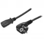 StarTech.com 2m (6 pēdu) datora strāvas vads, 18AWG, EU Schuko uz C13 strāvas vads, 250V 10A, melns rezerves maiņstrāvas vads, TV/monitora strāvas kabelis, Schuko CEE 7/7 uz IEC 60320 C13 strāvas vads - datora barošanas bloka strāvas kabelis