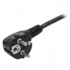 StarTech.com 2m (6 pēdu) datora strāvas vads, 18AWG, EU Schuko uz C13 strāvas vads, 250V 10A, melns rezerves maiņstrāvas vads, TV/monitora strāvas kabelis, Schuko CEE 7/7 uz IEC 60320 C13 strāvas vads - datora barošanas bloka strāvas kabelis