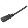 StarTech.com 2m (6 pēdu) datora strāvas vads, 18AWG, EU Schuko uz C13 strāvas vads, 250V 10A, melns rezerves maiņstrāvas vads, TV/monitora strāvas kabelis, Schuko CEE 7/7 uz IEC 60320 C13 strāvas vads - datora barošanas bloka strāvas kabelis