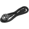 StarTech.com 2m (6 pēdu) datora strāvas vads, 18AWG, EU Schuko uz C13 strāvas vads, 250V 10A, melns rezerves maiņstrāvas vads, TV/monitora strāvas kabelis, Schuko CEE 7/7 uz IEC 60320 C13 strāvas vads - datora barošanas bloka strāvas kabelis