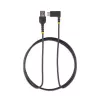 StarTech.com 6 pēdu (2 m) USB A līdz C uzlādes kabelis ar taisnu leņķi – izturīgs ātrās uzlādes USB-C kabelis – melns USB 2.0 A uz Type-C – pastiprināts ar aramīda šķiedru – 3A – USB uzlādes vads
