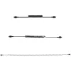 StarTech.com 3 pēdu (1 m) USB C uzlādes kabelis, saritināts lielas slodzes ātrās uzlādes un sinhronizācijas USB-C kabelis, USB 2.0 Type-C kabelis, izturīgs aramīda šķiedras, izturīgs vīrišķais-vīrišķais USB kabelis, melns