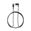 StarTech.com 6 pēdas (2 m) USB-C uzlādes kabelis ar taisnleņķa savienotāju - 60 W PD 3A - Izturīgs ātrās uzlādes USB-C kabelis - Melns USB 2.0 C tipa - Pastiprināts ar aramīda šķiedru - USB uzlādes vads