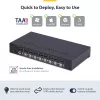 StarTech.com 8-portu DisplayPort KVM slēdzis ar 1U statīva montāžas komplektu, 4K 60Hz DP 1.2, pārslēgšana ar spiedpogām un karstajiem taustiņiem, 4-portu USB centrmezgls, neatkarīgs no operētājsistēmas, atbilst TAA