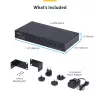 StarTech.com 8-portu DisplayPort KVM slēdzis ar 1U statīva montāžas komplektu, 4K 60Hz DP 1.2, pārslēgšana ar spiedpogām un karstajiem taustiņiem, 4-portu USB centrmezgls, neatkarīgs no operētājsistēmas, atbilst TAA