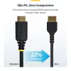 StarTech.com 6ft (2m) Slim HDMI 2.0 kabelis, elastīgs premium sertificēts HDMI vads ar Ethernet, UHD 4K 60Hz HDR10, izturīgs aramīda šķiedras dizains ar TPE apvalku
