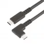 StarTech.com 2m USB-C kabelis, leņķveida, USB 5Gbps, 100W (5A) strāvas padeve, 4K 60Hz DP Alt režīms, izturīgs USB C vads - Thunderbolt saderīgs