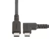 StarTech.com 2m USB-C kabelis, leņķveida, USB 5Gbps, 100W (5A) strāvas padeve, 4K 60Hz DP Alt režīms, izturīgs USB C vads - Thunderbolt saderīgs
