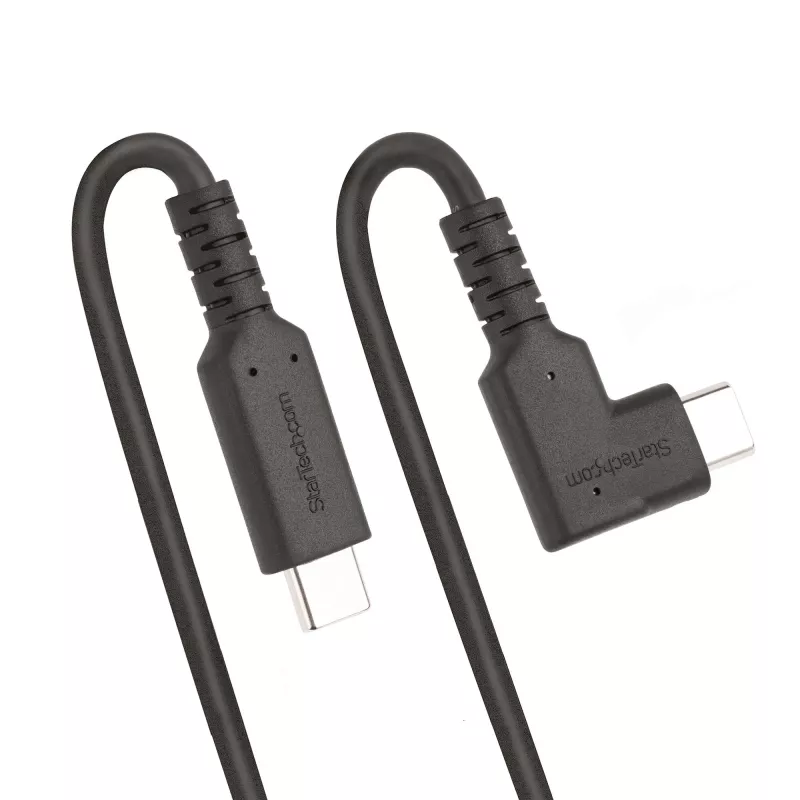 StarTech.com 2m USB-C kabelis, leņķveida, USB 5Gbps, 100W (5A) strāvas padeve, 4K 60Hz DP Alt režīms, izturīgs USB C vads - Thunderbolt saderīgs