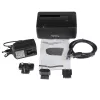 StarTech.com viena nodalījuma USB 3.0 uz SATA cietā diska dokstacija, USB 3.0 (5 Gbps) cietā diska doks, ārēja 2,5/3,5 collu SATA I/II/III HDD/SSD dokstacija, augšējās ielādes cietā diska nodalījums