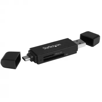 StarTech.com USB 3.0 atmiņas karšu lasītājs/rakstītājs SD un microSD kartēm – USB-C un USB-A
