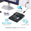 StarTech.com Standalone M.2 SATA & M.2 NVMe Duplicator and Eraser - HDD/SSD Cloner/Wiper for M.2 PCIe AHCI/NVMe, M.2 SATA, 2.5/3.5 inch SATA Drives - External Hard Drive Eraser/Duplicator, TAA