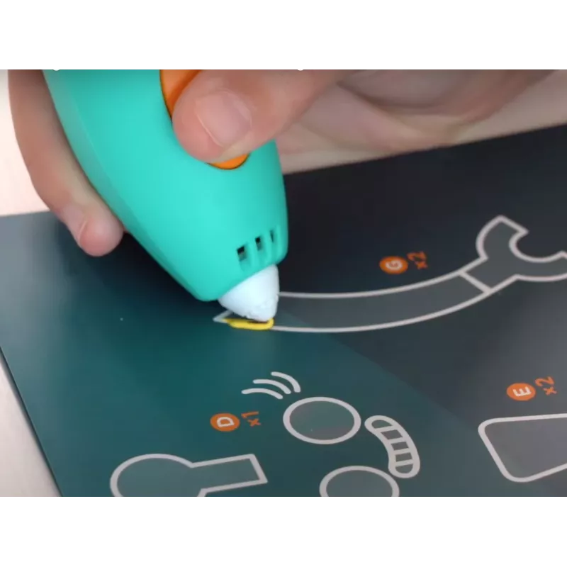 3Doodler Start Plus 3D pildspalva 0.77 mm Tirkīza, Dzeltena