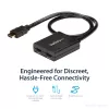 StarTech.com 4K HDMI 2 portu video sadalītājs - 1x2 HDMI sadalītājs - barošana caur USB vai barošanas adapteri - 4K 30Hz