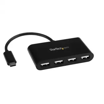 StarTech.com 4-portu USB-C centrmezgls - Mini centrmezgls - USB-C uz 4x USB-A - USB 2.0