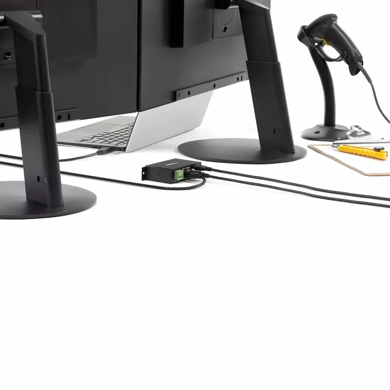 StarTech.com 4 portu USB 2.0 centrālmezgls - metāla industriālais USB-A centrālmezgls - DIN sliežu, sienas vai galda montējams USB datu centrālmezgls - TAA atbilstošs USB paplašinātāja centrālmezgls