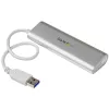 StarTech.com 4 portu USB centrmezgls, USB A uz 4x USB-A pieslēgvietām, USB 5Gbps, izturīgs dizains, ar kopnes barošanu, pārnēsājams klēpjdatora USB 3.0 centrmezgls