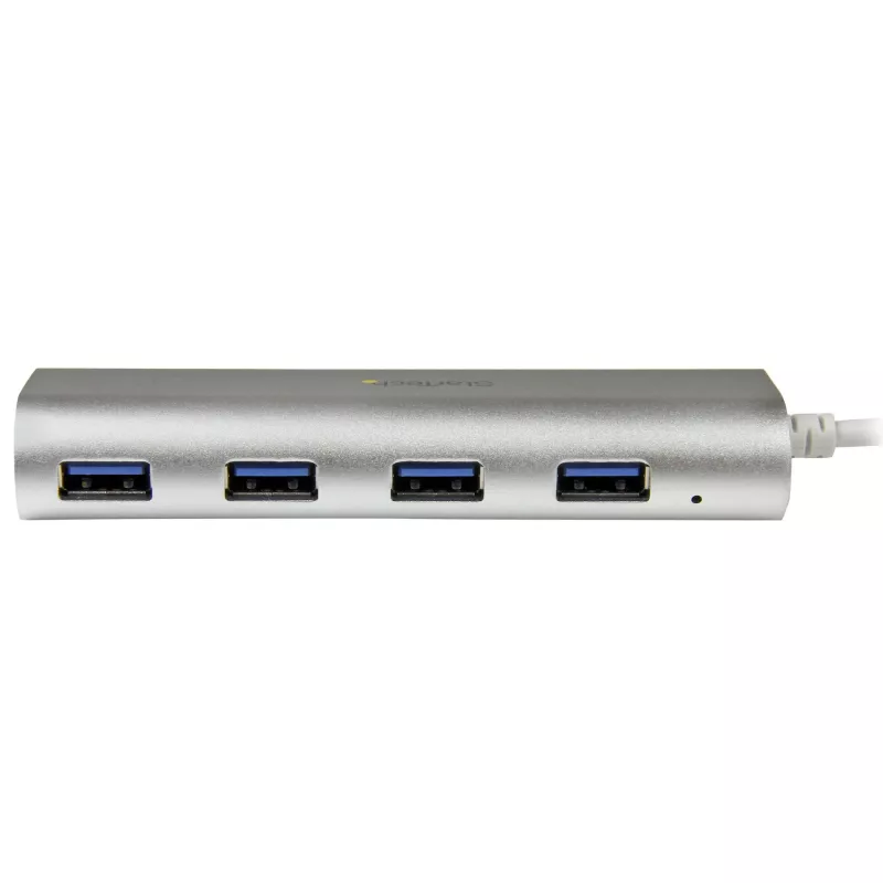 StarTech.com 4 portu USB centrmezgls, USB A uz 4x USB-A pieslēgvietām, USB 5Gbps, izturīgs dizains, ar kopnes barošanu, pārnēsājams klēpjdatora USB 3.0 centrmezgls