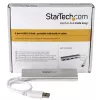 StarTech.com 4 portu USB centrmezgls, USB A uz 4x USB-A pieslēgvietām, USB 5Gbps, izturīgs dizains, ar kopnes barošanu, pārnēsājams klēpjdatora USB 3.0 centrmezgls